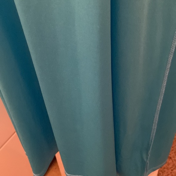 Shavonne Dorsey Tiered Sleeveless Maxi Dress With Chiffon Overlay Aqua Navy S - Picture 7 of 13